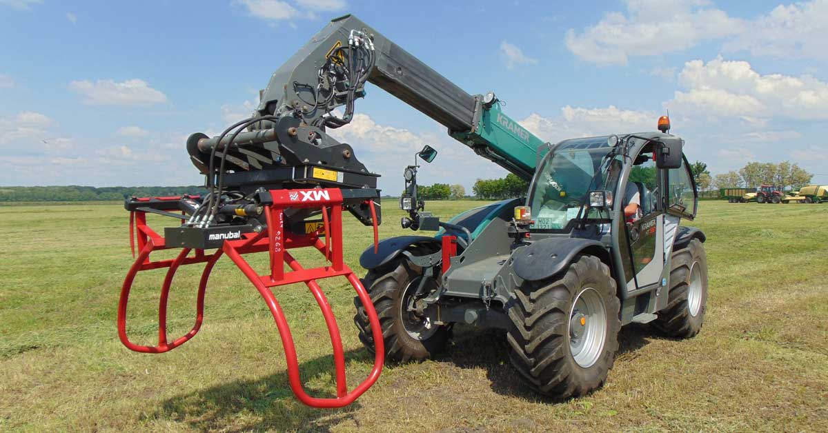 telehandler, apt spray painting